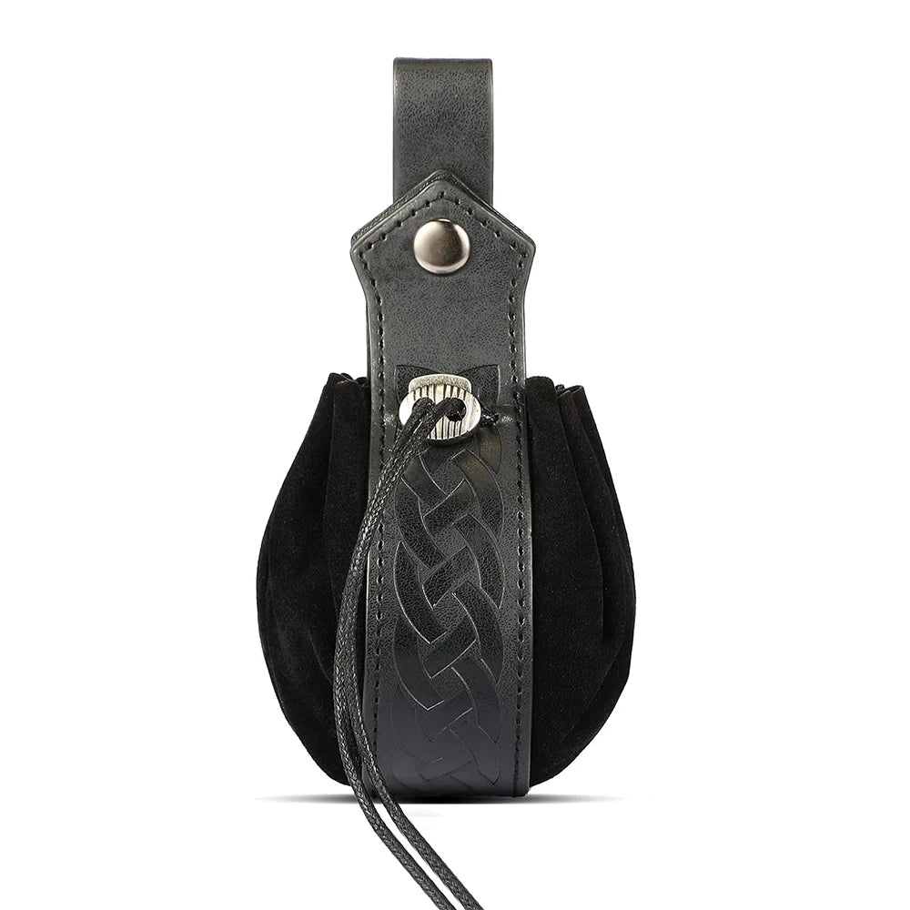 Medieval Cosplay Belt Set with Waist Pouch for Renaissance Costume