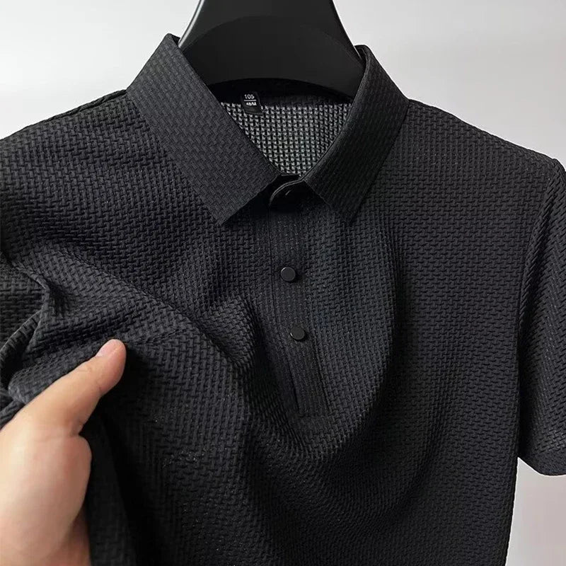 Men's Polo Shirt Breathable Short Sleeve Casual Summer Top