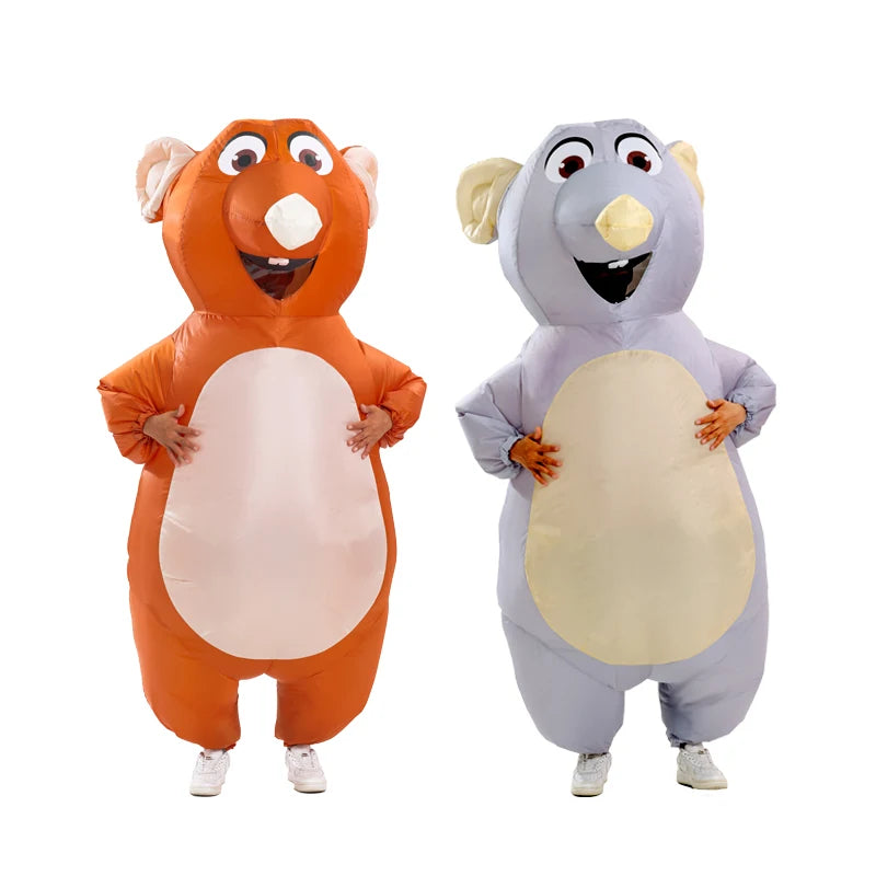 Inflatable Mouse Costume for Adults Funny Halloween Cosplay Suit
