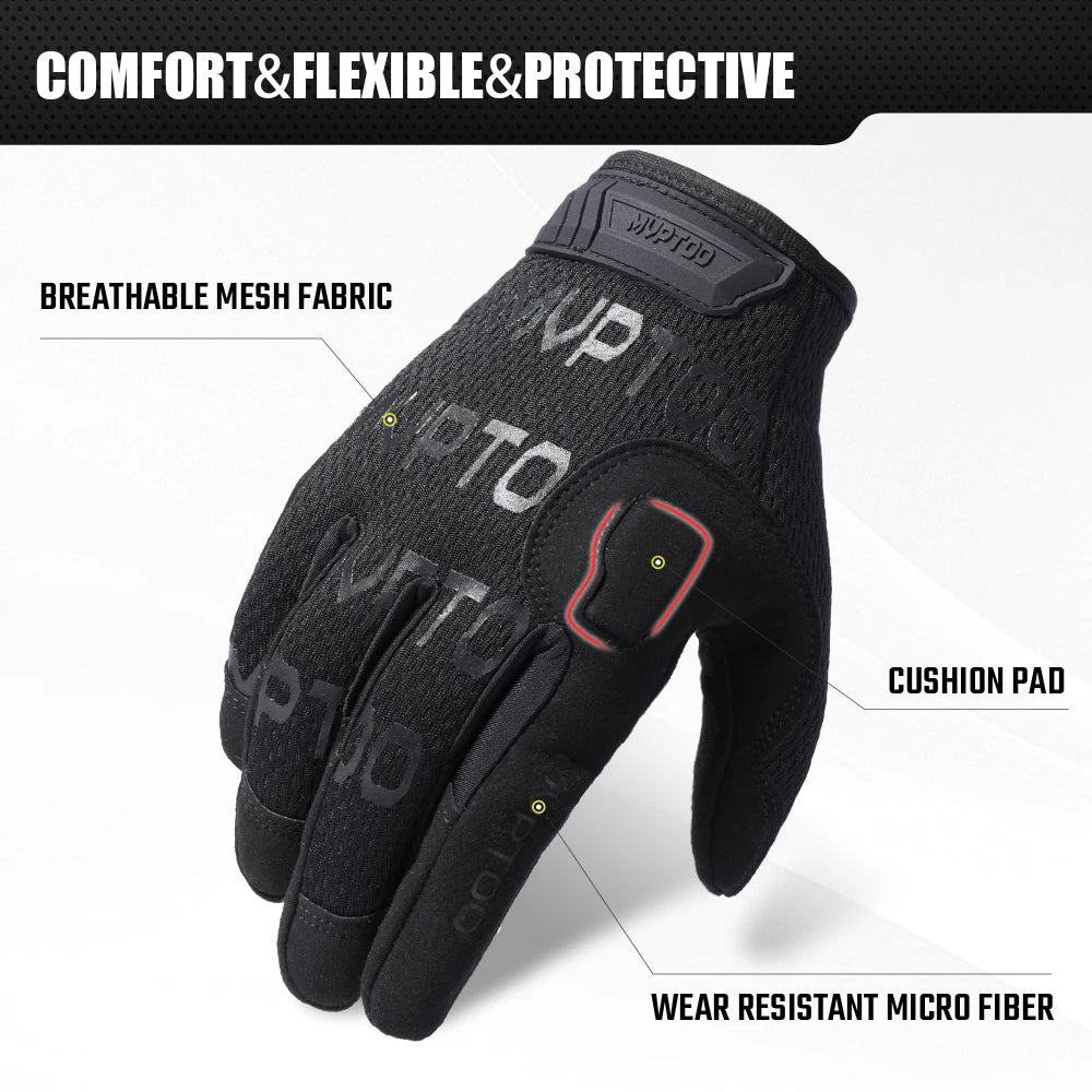 Tactical Gloves with Touch Screen & Non-Slip Grip for Outdoor Use