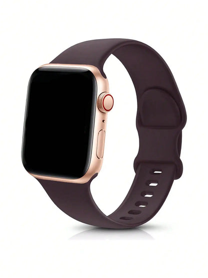 Silicone Watch Band Waterproof Sports Strap for 38mm–49mm Watches