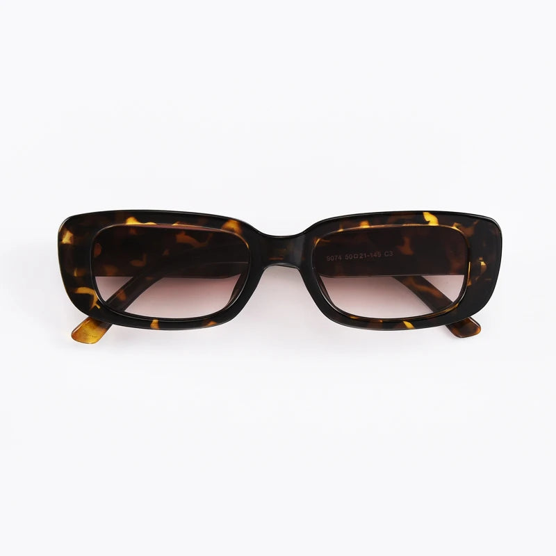 Vintage Square Sunglasses UV400 Retro Square Frame