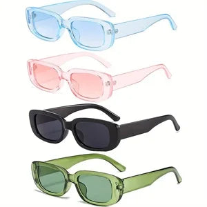 Vintage Square Sunglasses UV400 Retro Square Frame