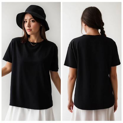 Cotton T-Shirt 220G Short Sleeve Crew Neck Casual Tee