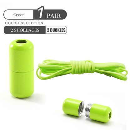 Elastic No Tie Shoelaces with Metal Lock for Kids & Adults
