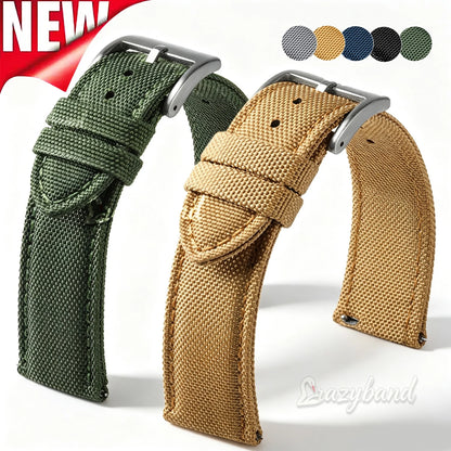 Nylon Watch Strap Waterproof Quick Release Band 20mm & 22mm