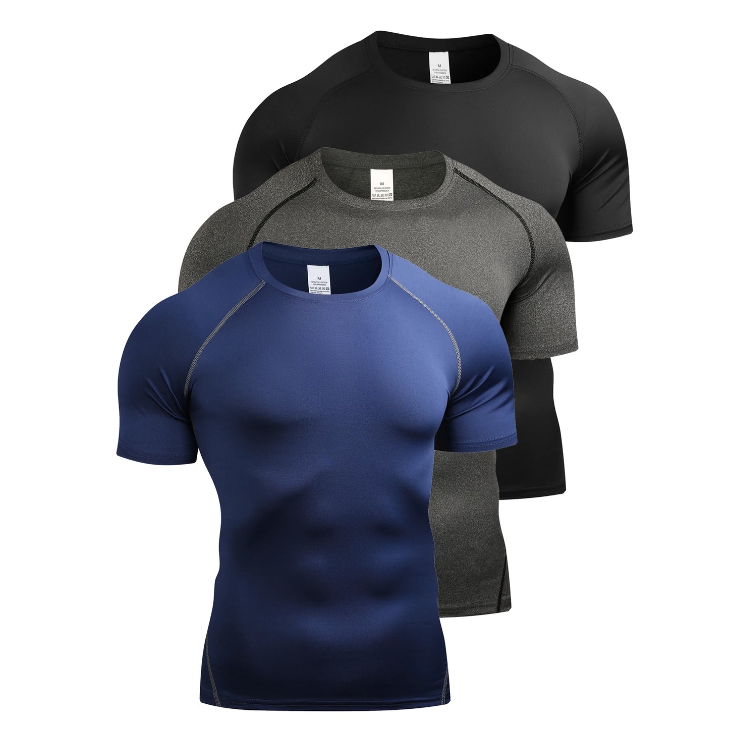 Men's Compression T Shirt Quick Dry Gym Running Top