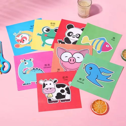 Paper Cut Craft Kit for Kids – 48PCS DIY Paper Art Activity Set