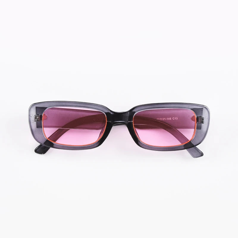 Vintage Square Sunglasses UV400 Retro Square Frame