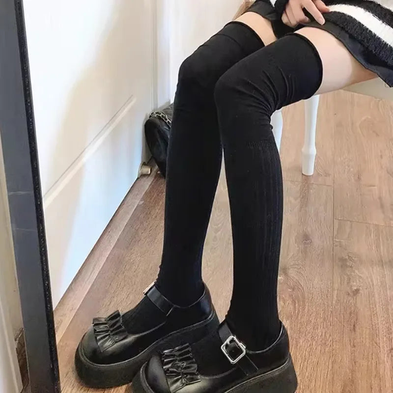 Women's Thigh High Socks Knitted Boot Leg Warmer Socks