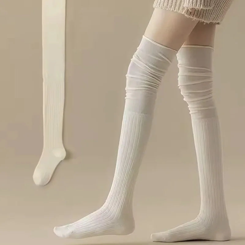 Women's Thigh High Socks Knitted Boot Leg Warmer Socks