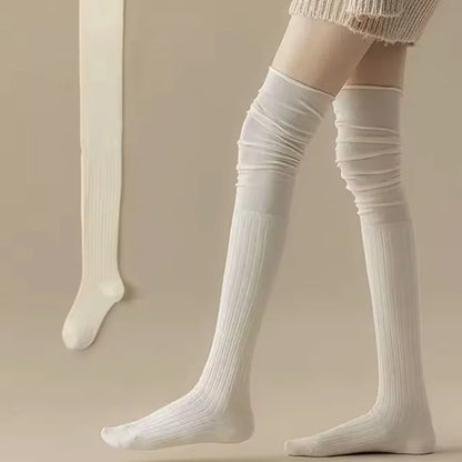Women's Thigh High Socks Knitted Boot Leg Warmer Socks