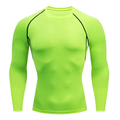Men's Compression Shirt Long Sleeve Quick Dry Gym Top