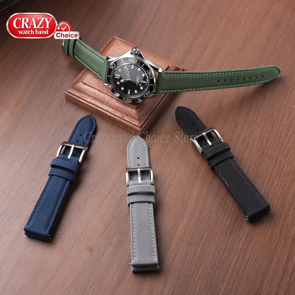 Nylon Watch Strap Waterproof Quick Release Band 20mm & 22mm