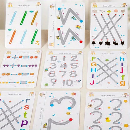 Reusable Tracing Workbook Pen Control & Writing Practice for Kids