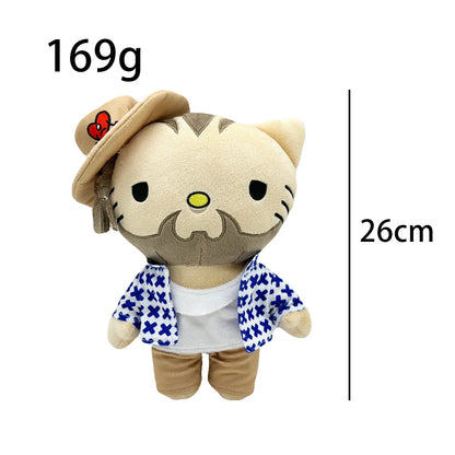 Cat Plush Toy Soft Stuffed Doll with Outfit 20-25cm