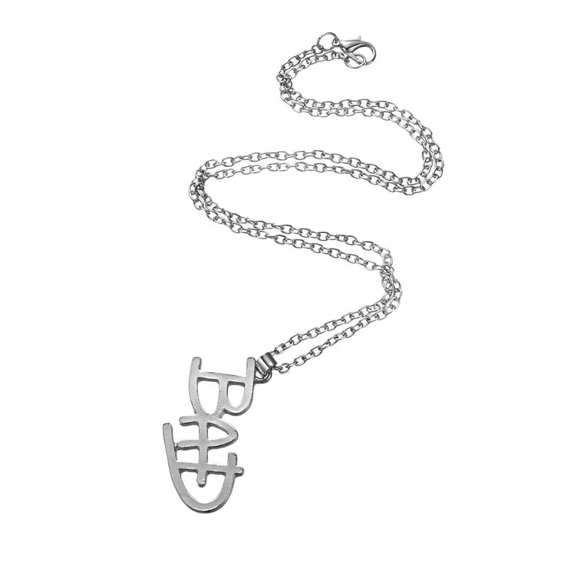 Stainless Steel Pendant Necklace with Metal Chain for Men & Women
