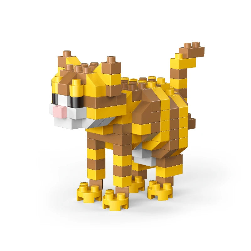 Dog Building Block Set Mini Micro Brick Construction Model Toy