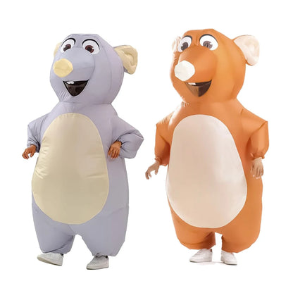 Inflatable Mouse Costume for Adults with Fan