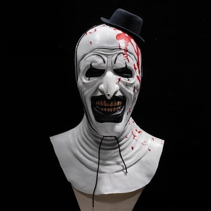 Horror Clown Costume with Optional Latex Mask for Adults