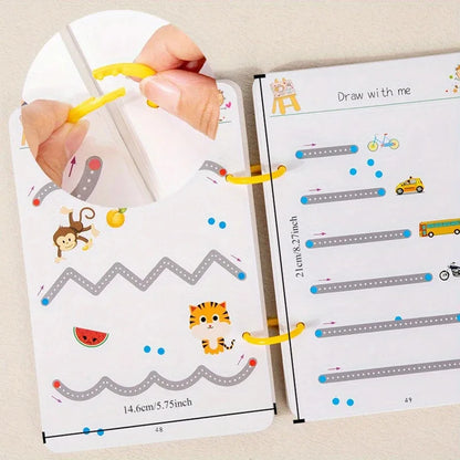 Reusable Tracing Workbook Pen Control & Writing Practice for Kids