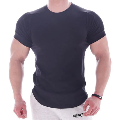 Men's Workout Shirt Quick Dry Short Sleeve Fitness T-Shirt