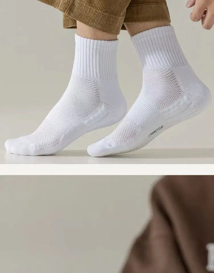 Basketball Socks Cotton Cushioned Crew Sports Socks for Men
