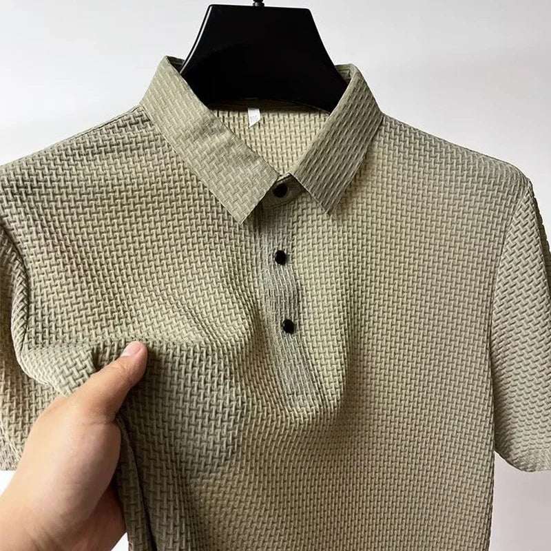 Men's Polo Shirt Breathable Short Sleeve Casual Summer Top