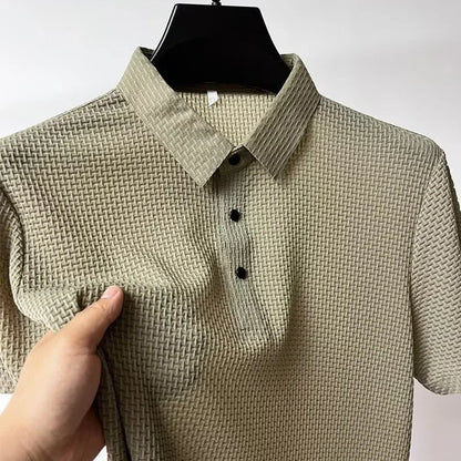 Men's Polo Shirt Breathable Short Sleeve Casual Summer Top