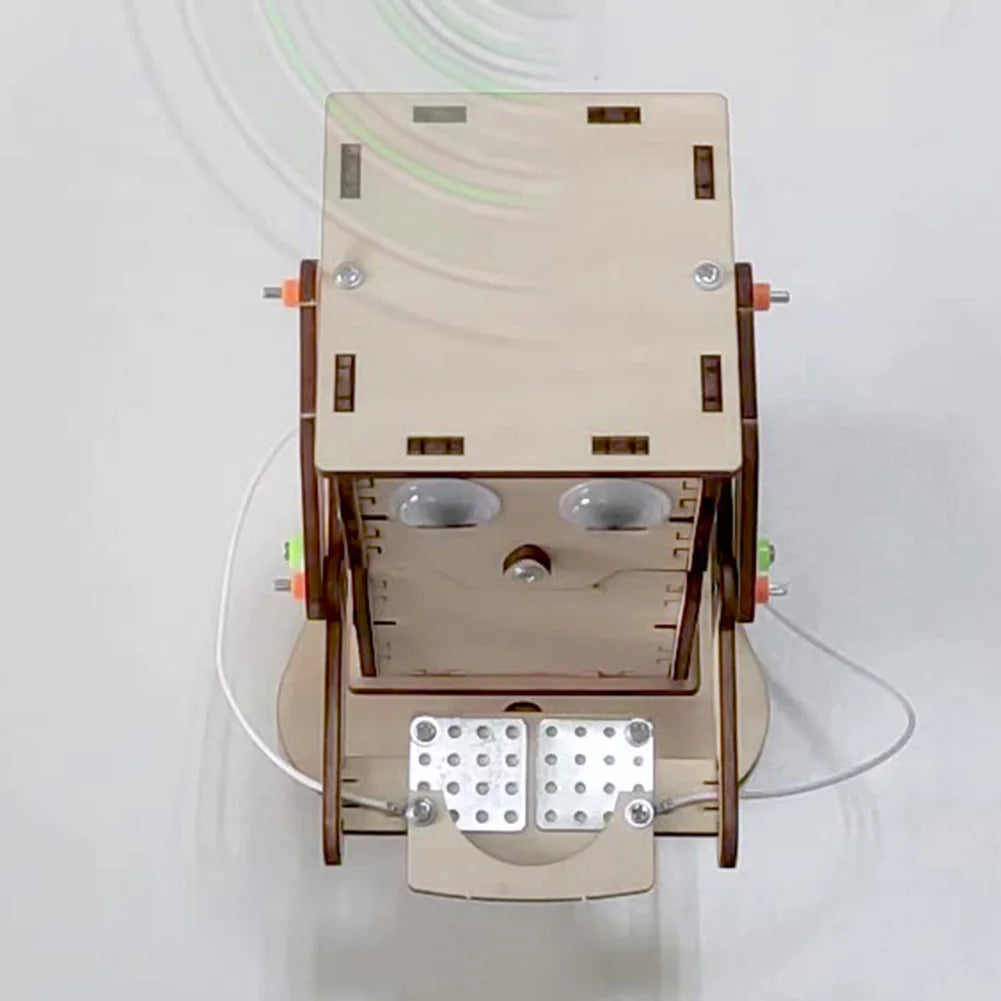 STEM Robot Kit DIY Wooden Science Experiment Model for Kids