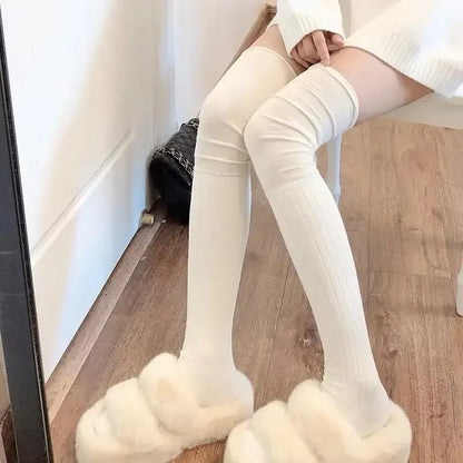 Women's Thigh High Socks Knitted Boot Leg Warmer Socks