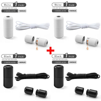 Elastic No Tie Shoelaces with Metal Lock for Kids & Adults