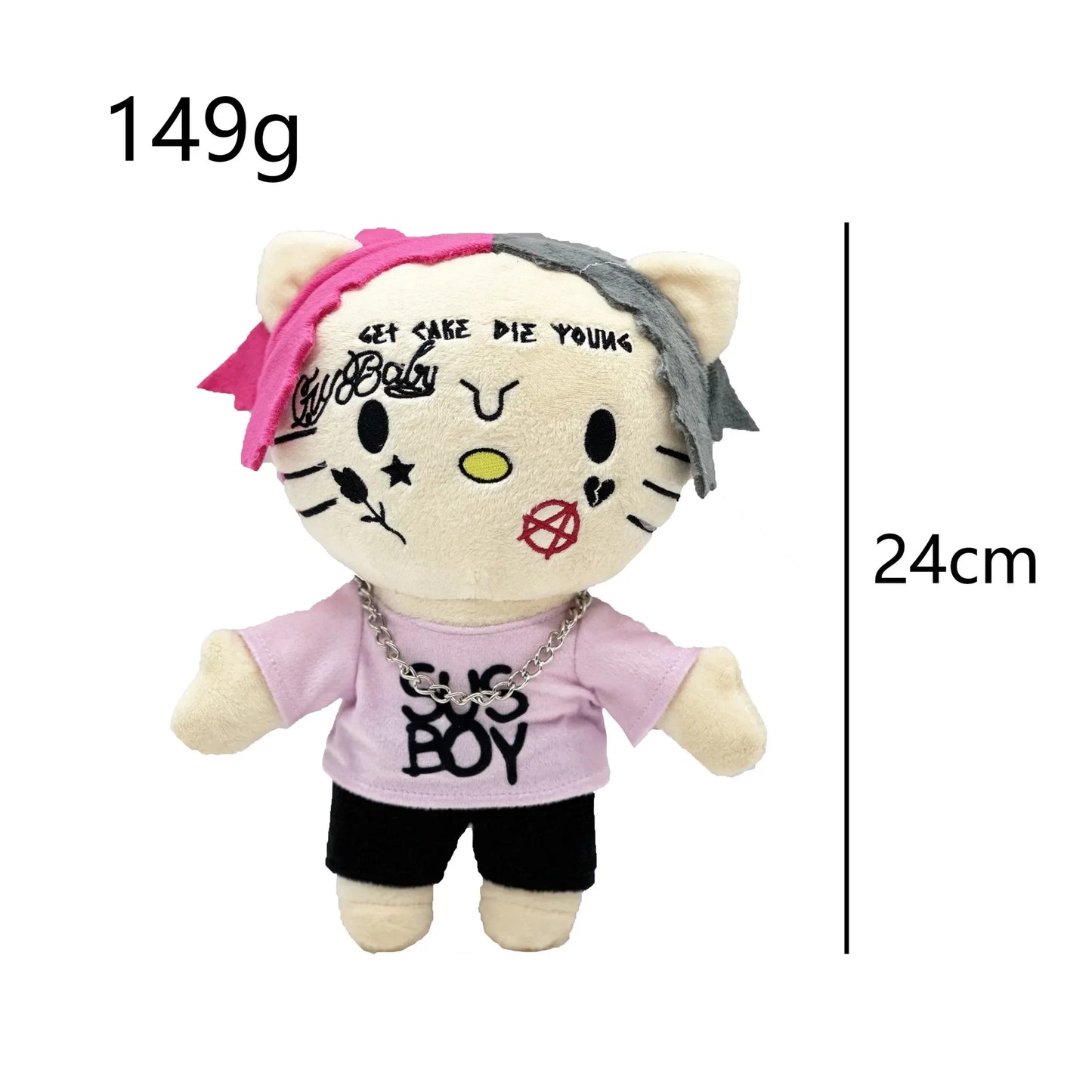 Cat Plush Toy Soft Stuffed Doll with Outfit 20-25cm