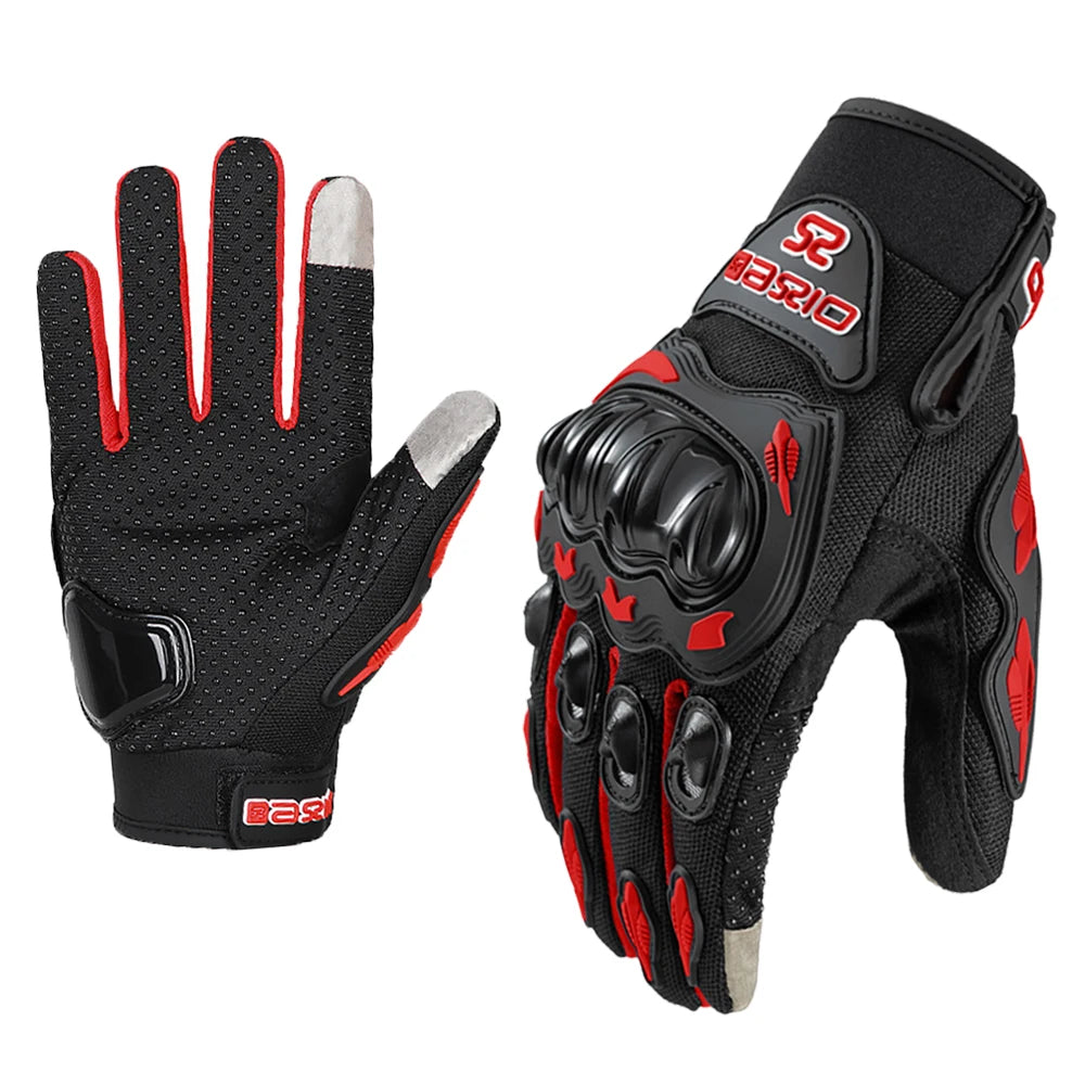 Motorcycle Gloves with Touch Screen & Hard Knuckle Protection