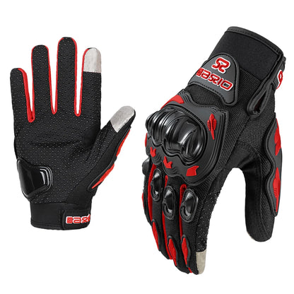 Motorcycle Gloves with Touch Screen & Hard Knuckle Protection