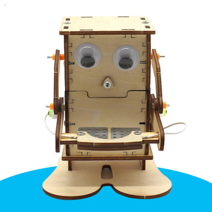 STEM Robot Kit DIY Wooden Science Experiment Model for Kids