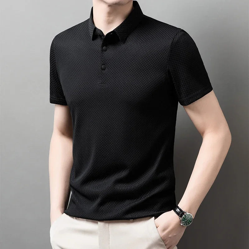 Men's Polo Shirt Breathable Short Sleeve Casual Summer Top