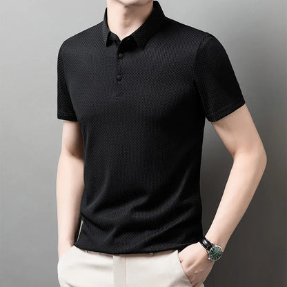 Men's Polo Shirt Breathable Short Sleeve Casual Summer Top