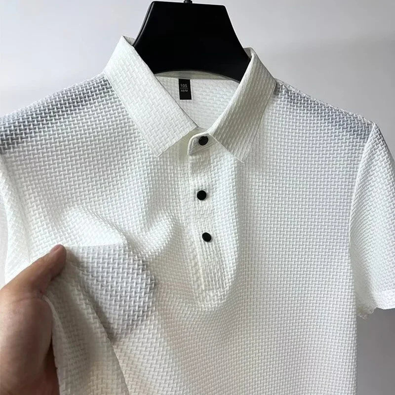 Men's Polo Shirt Breathable Short Sleeve Casual Summer Top