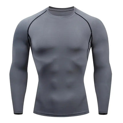 Men's Compression Shirt Long Sleeve Quick Dry Gym Top
