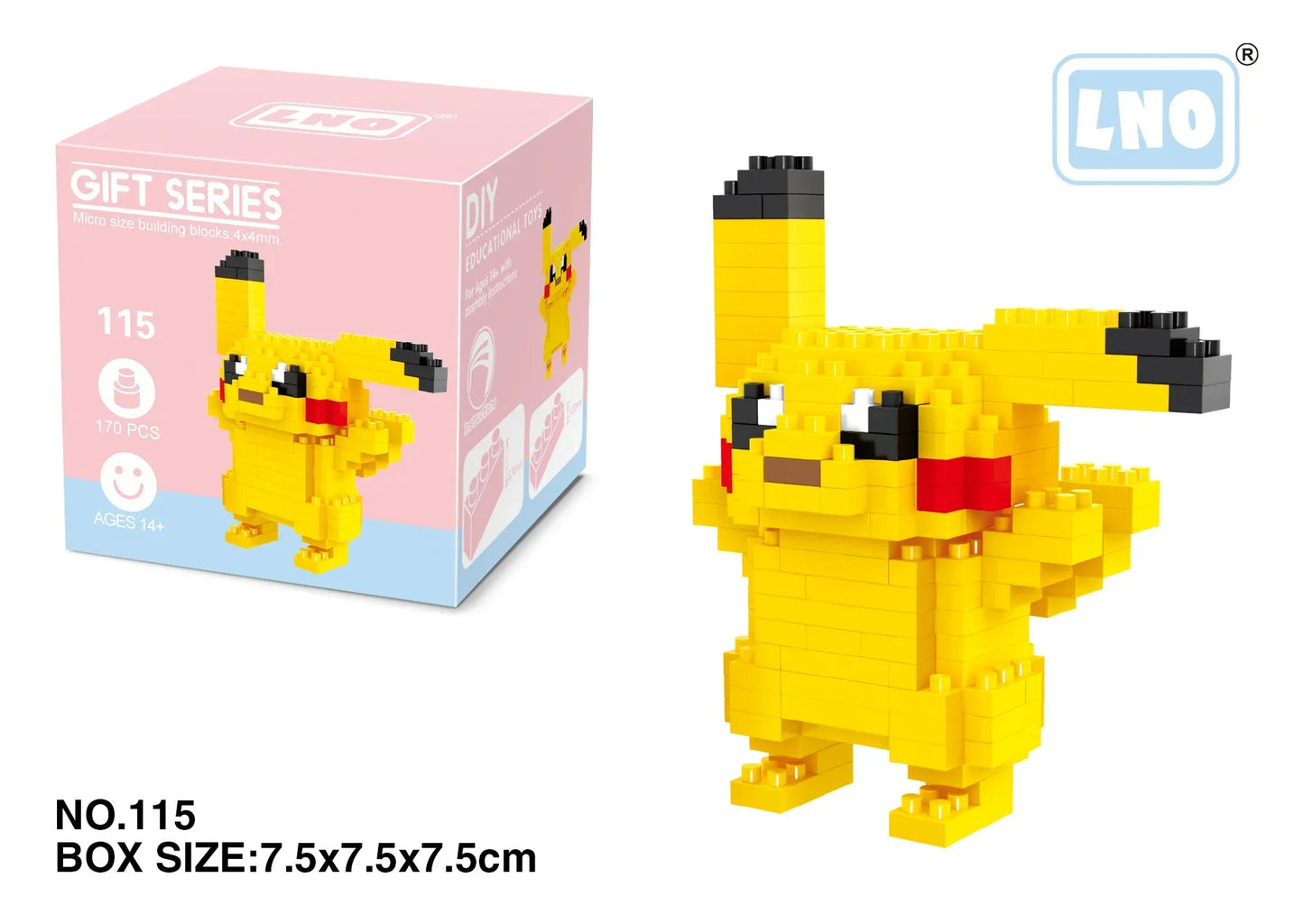 Mini Building Block Set – Micro Building Block Model Kit for Display
