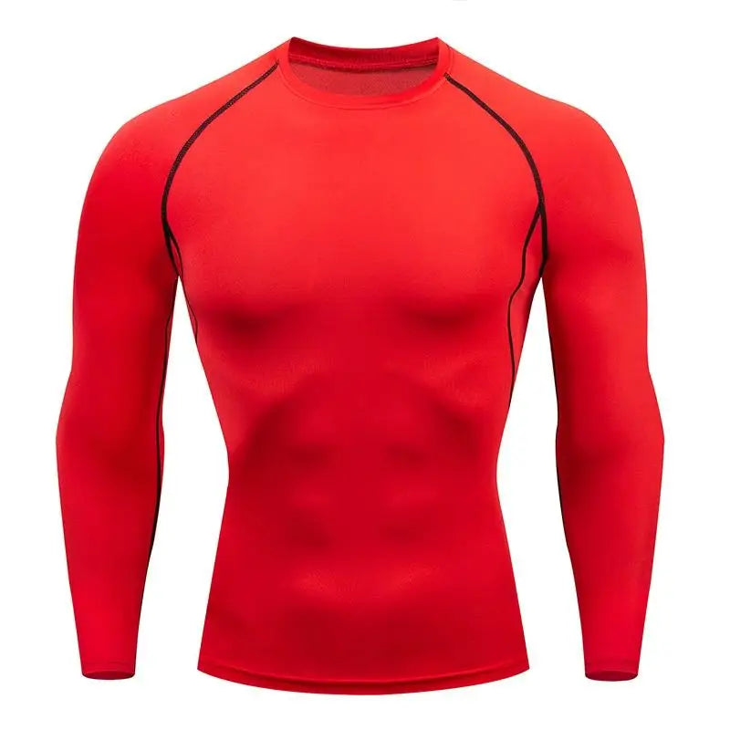 Men's Compression Shirt Long Sleeve Quick Dry Gym Top