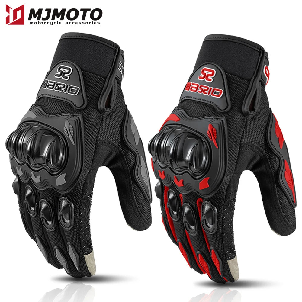 Motorcycle Gloves with Touch Screen & Hard Knuckle Protection