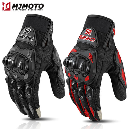 Motorcycle Gloves with Touch Screen & Hard Knuckle Protection