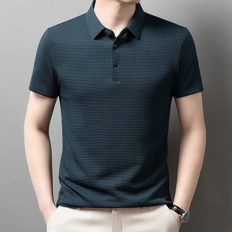 Men's Polo Shirt Breathable Short Sleeve Casual Summer Top