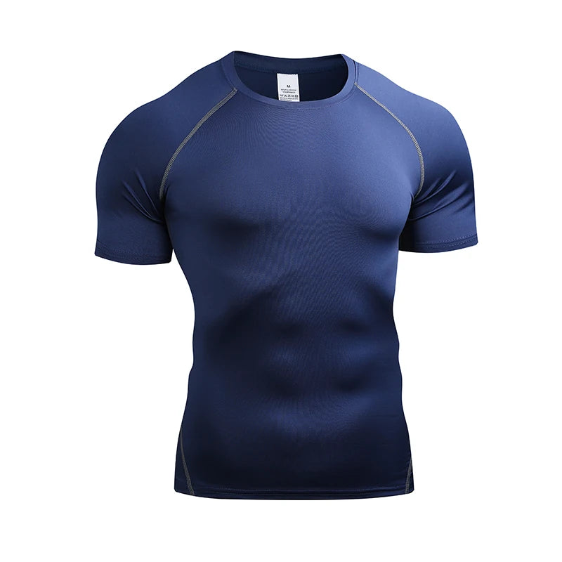 Men's Compression T Shirt Quick Dry Gym Running Top