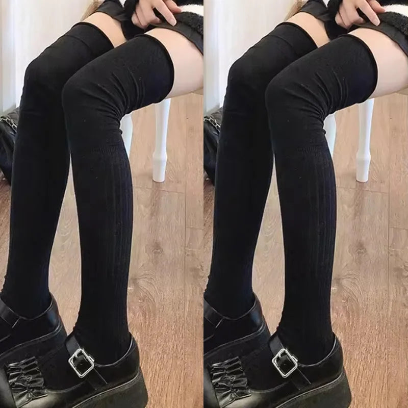 Women's Thigh High Socks Knitted Boot Leg Warmer Socks