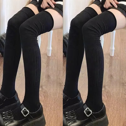 Women's Thigh High Socks Knitted Boot Leg Warmer Socks