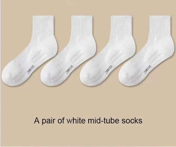 Basketball Socks Cotton Cushioned Crew Sports Socks for Men