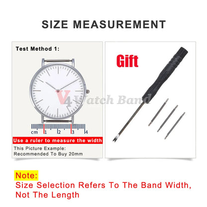 Nylon Watch Strap with Pin Buckle in 18mm, 20mm and 22mm